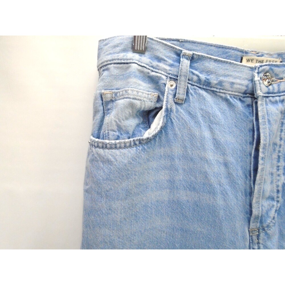 Free People We The Free CRVY Libre Ultra-wide Leg Bell Jeans High Rise Size 27 - Picture 5 of 11